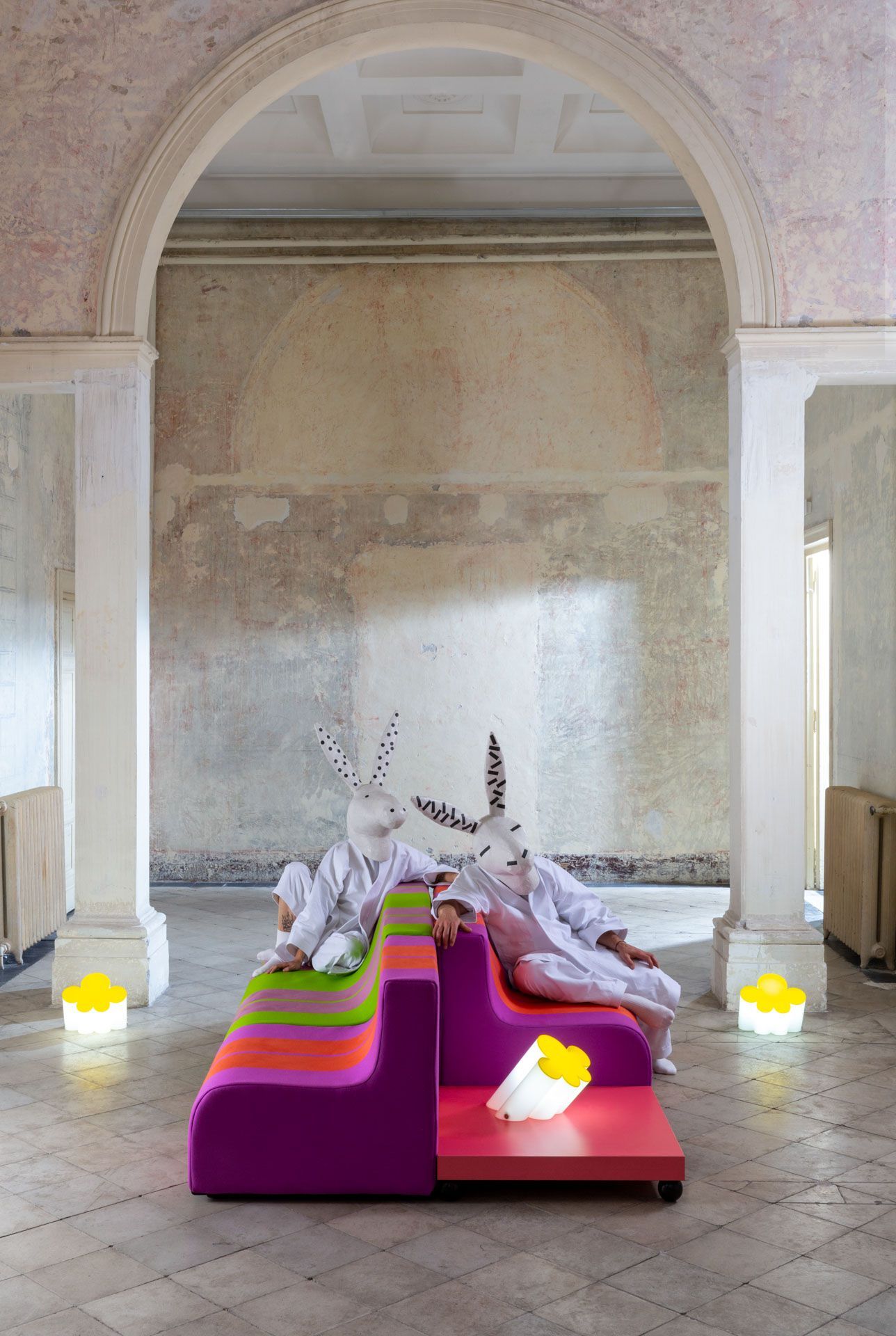 Квадратный журнальный столик из фанеры Poltronova Sofo ARCH-00144915 - Вид №4