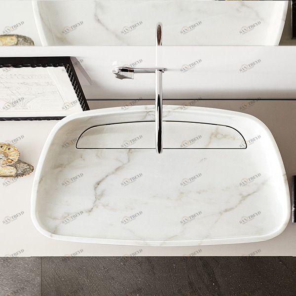 INK023 Накладная раковина на столешницу  овальная Neutra Design 