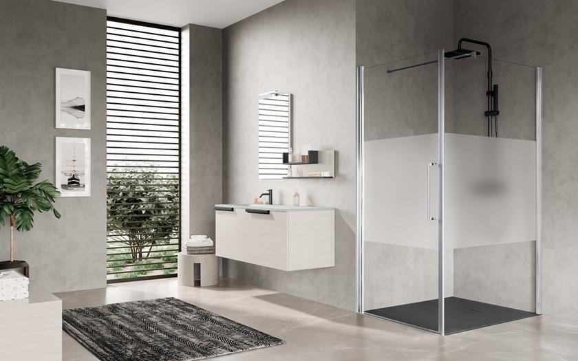 NOVELLINI Душевой уголок угловой с распашной дверцей Young plus sun-id-1476097 - Вид №1