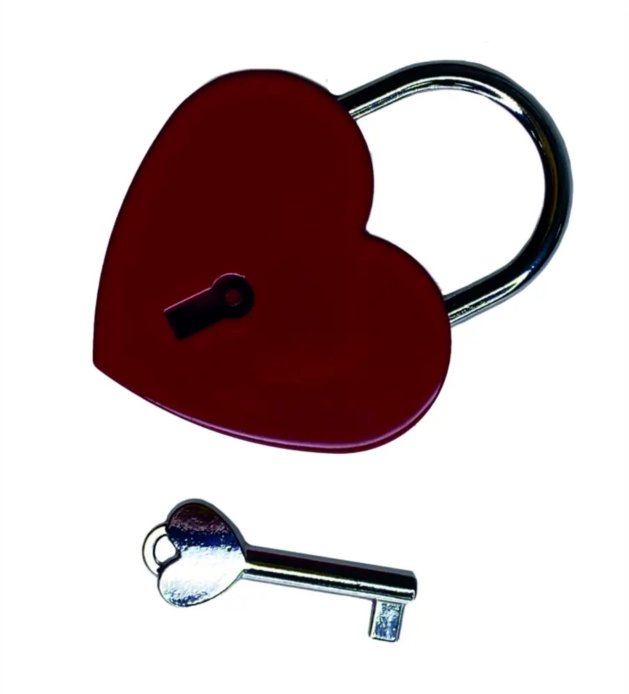 91492908 Замок навесной в форме сердца Vettore Heart Red STLM-0895515