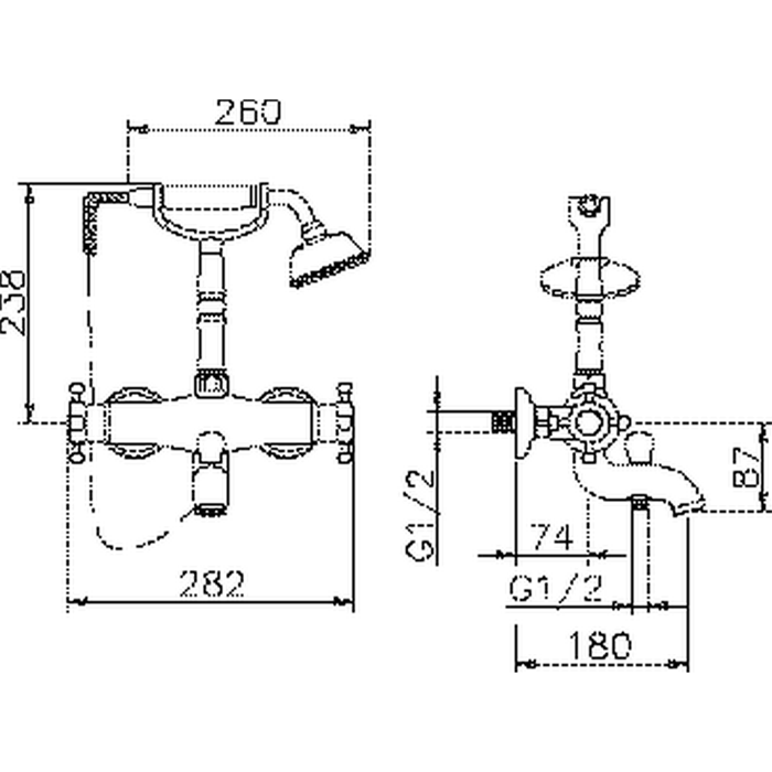 VTT3301021 Смеситель Huber Victorian Santreyd - Вид №1