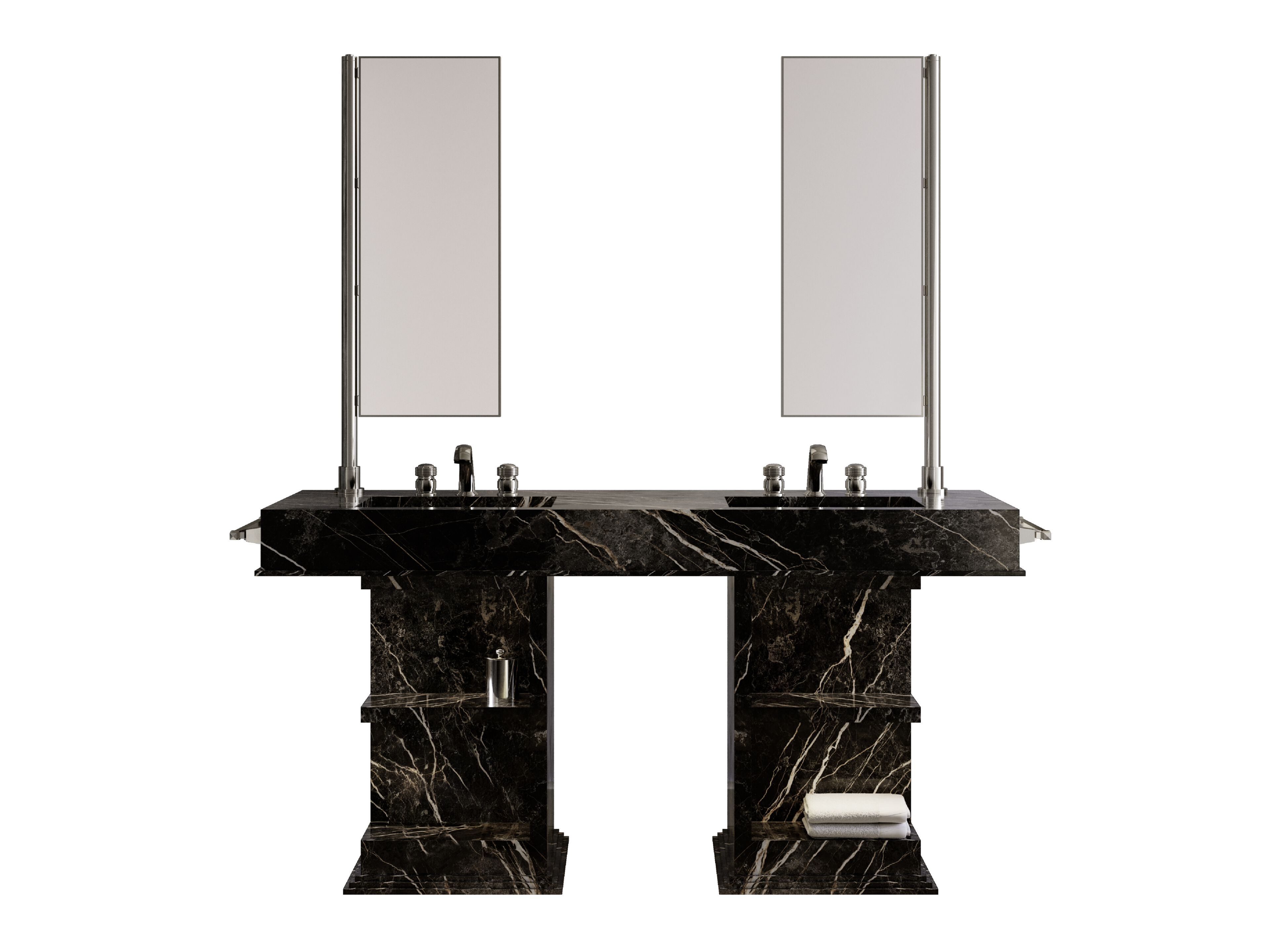 Двойной умывальник со встроенным умывальником Devon&Devon MY LOVE WATER VANITY MEDIUM ARCH-00093201 - Вид №3