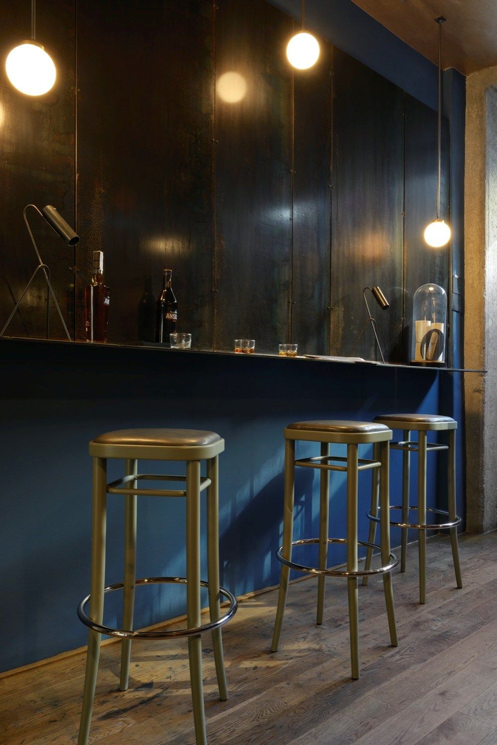 Высокий барный стул с мягкой подкладкой из бука Wiener GTV Design Вена 144 ARCH-00142795 - Вид №2