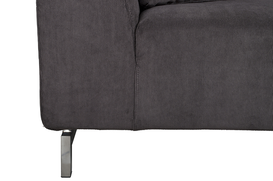 Диван Dragon Rib трехместный серый Zuiver 3200004 - Вид №5