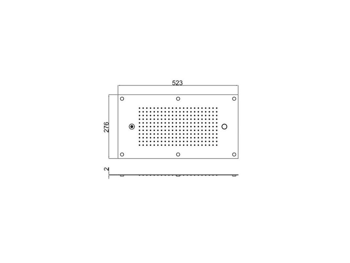Многофункциональная встраиваемая душевая головка CARIMALI MYDREAM 500X300 CROMOTERAPIA ARCH-00101452 - Вид №2