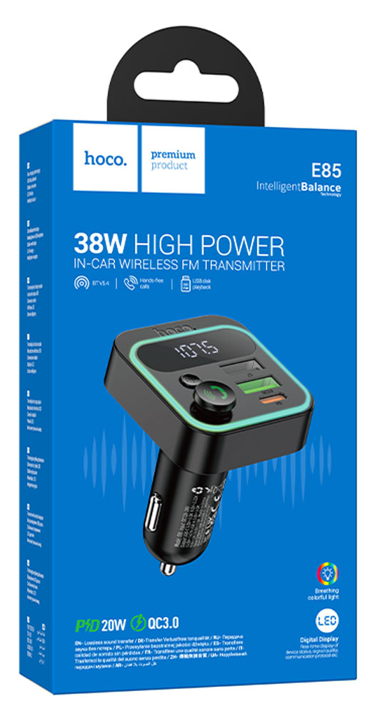 9237919 FM-трансмиттер Hoco E85 hoco STDN-0048985 - Вид №5