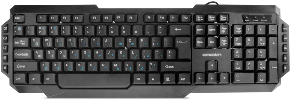 CMK-314+ Клавиатура (10 мультимедийных клавиш, 104 клавиши, usb) Crown Santreyd 