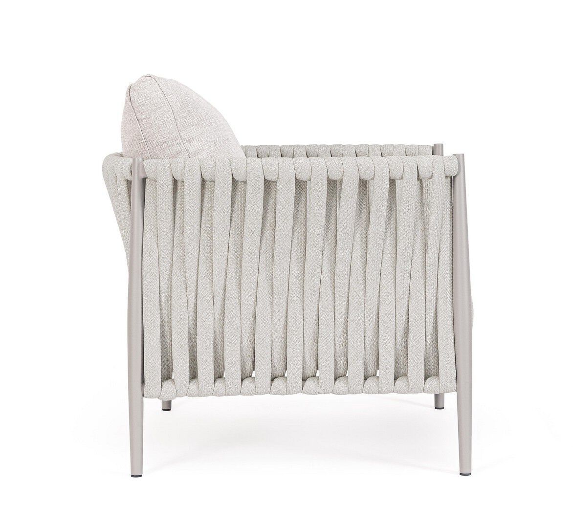 Веревочное и тканевое садовое кресло с подлокотниками BIZZOTTO Jacinta ARCH-00041239 - Вид №15