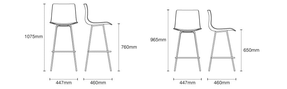 Высокий стул со спинкой Case Loku ARCH-00059690 - Вид №18