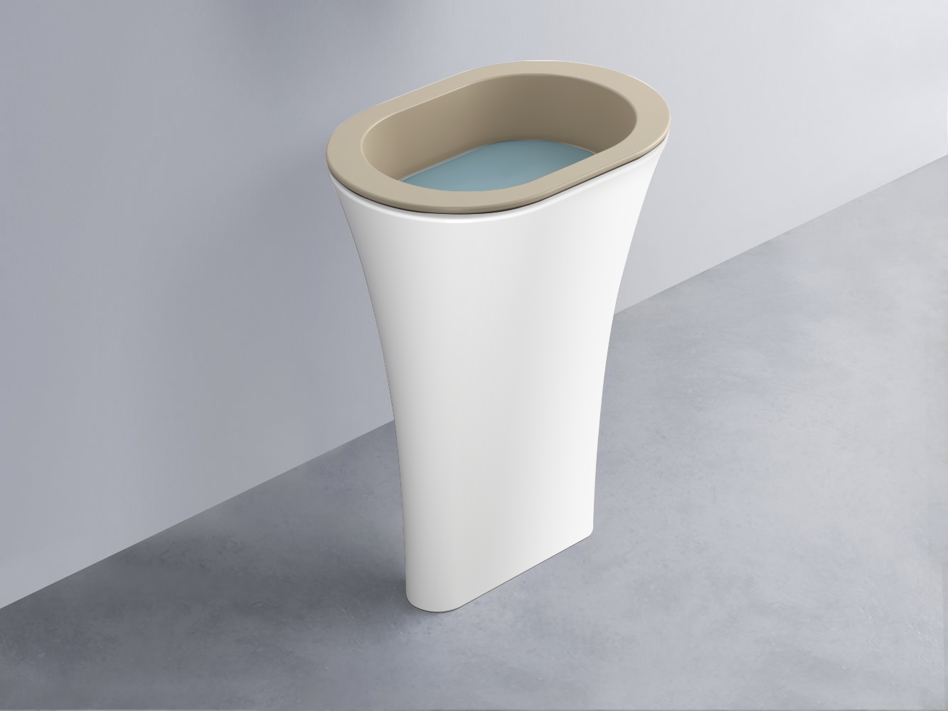 AMLA65-AV+AMPILO-PL+AMCOLO-BL Раковина Amedeo Ovale отдельностоящая cielo Enjoy + Amedeo Ceramica Cielo