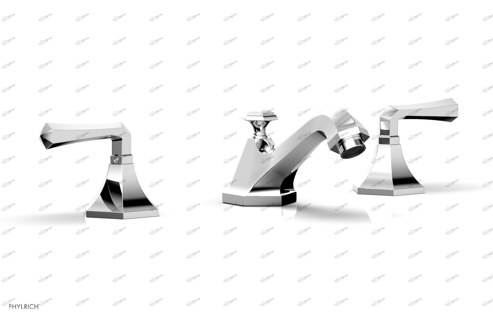 Комплект и ручки LE VERRE & LA CROSSE Phylrich  K170-026 Хромированный 