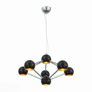 Подвесная люстра ST Luce Rottura SL853.403.07 ST LUCE ДИЗАЙНЕРСКИЕ, ROTTURA BLACK 108467 Черный