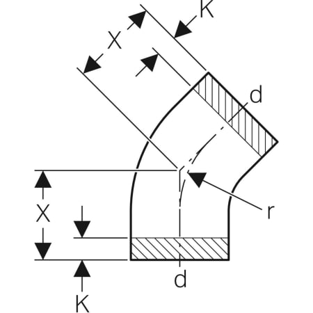 360.045.16.1 Отвод Geberit PE Geberit  - Вид №8