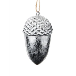 89381666 Украшение елочное «Желудь», 14x8 см, цвет серебристый STLM-1468148
