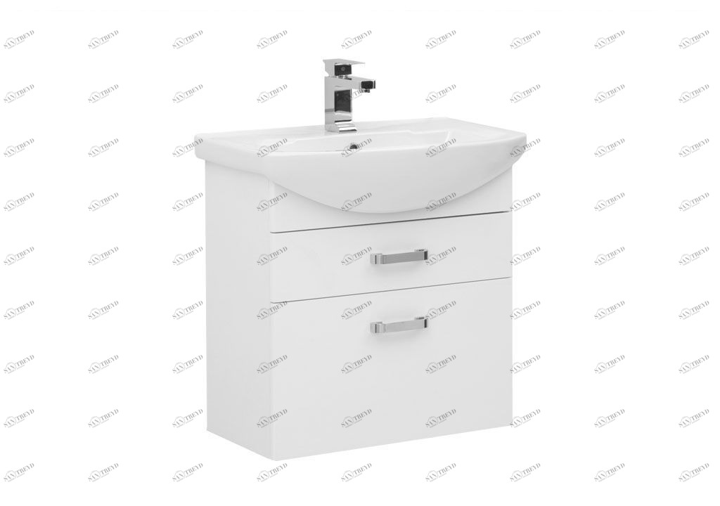 Тумба под раковину Aquanet Ирис 65 белый (2 ящика) sun-id-275367