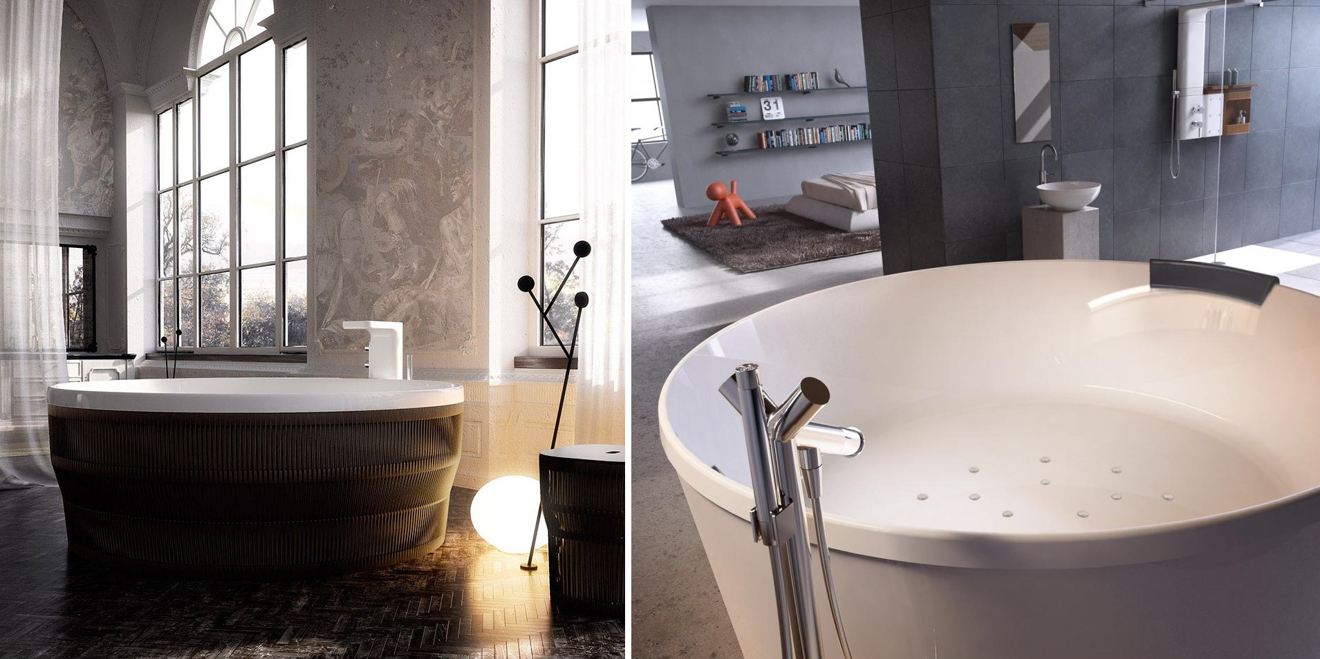 Напольная ванна Pearl 175 whirpool Glass1989 PL000X1 - Вид №1