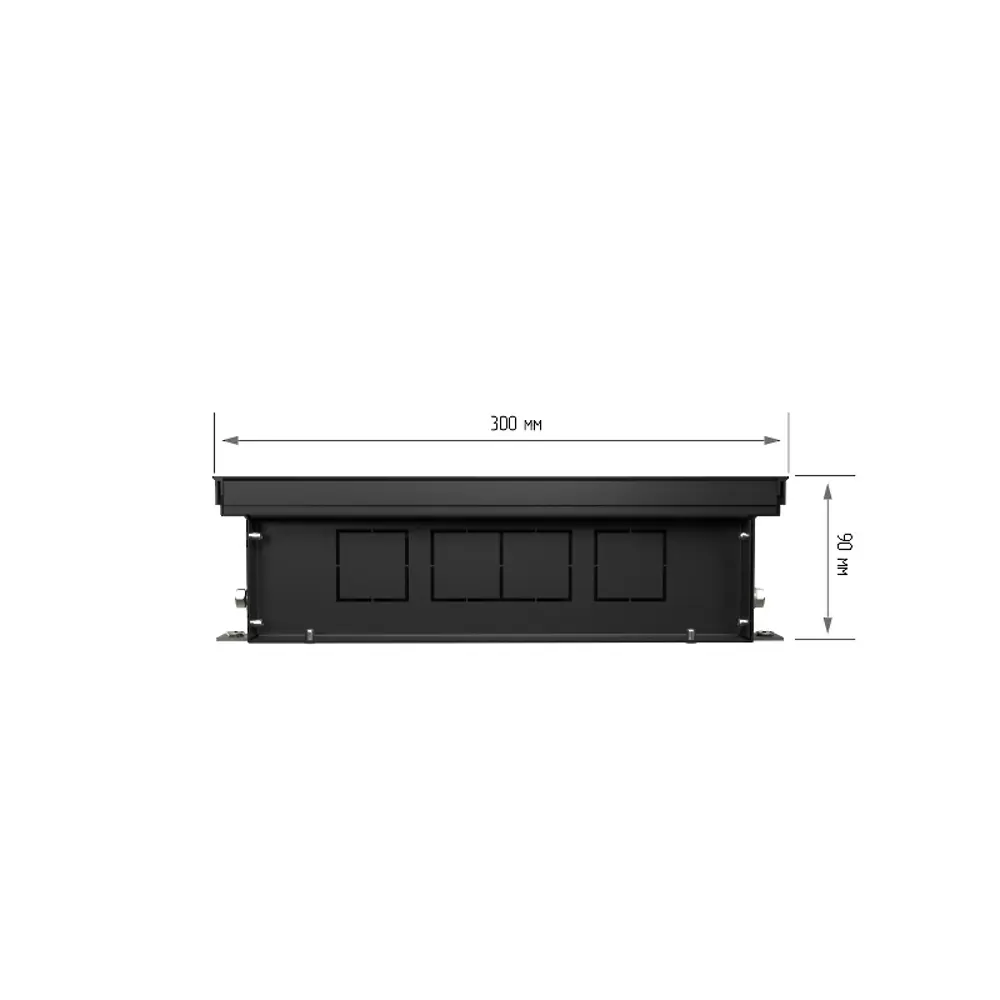 Внутрипольный конвектор Royal Thermo Atrium 1800x300x90 мм боковое подключение 1 теплообменник с решеткой STLM-2161522 - Вид №6