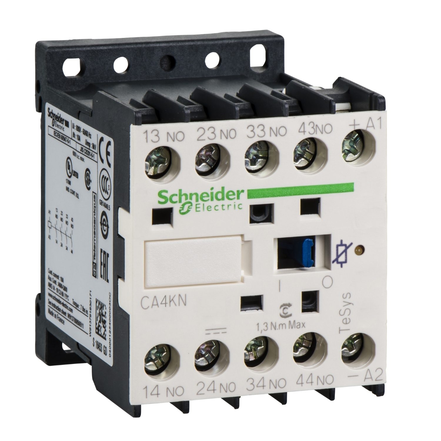CA4KN40FW3 Контактор CAK 10А 690/110В DC Schneider Electric TeSys 