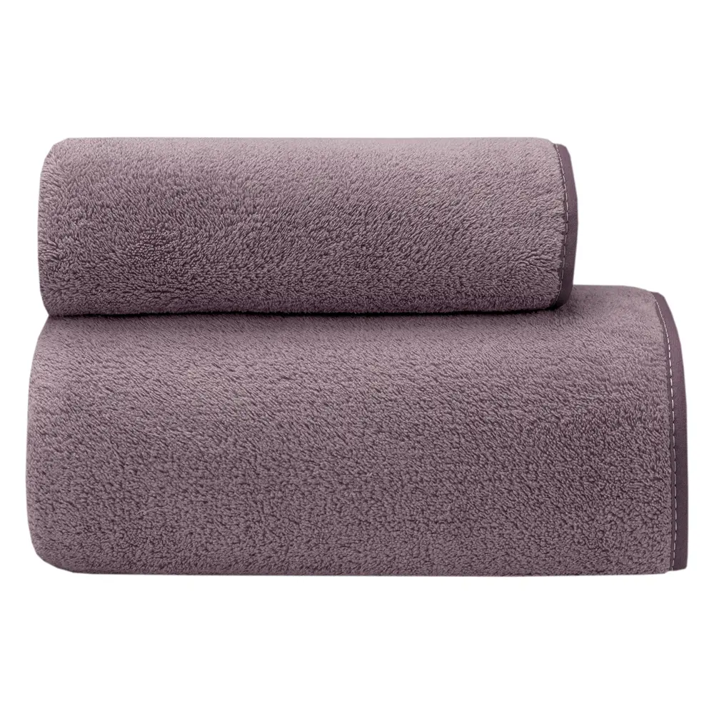 Полотенце BRAVO серо-розовое махровое 2 шт для ванной и пляжа 89416337 STLM-1565595