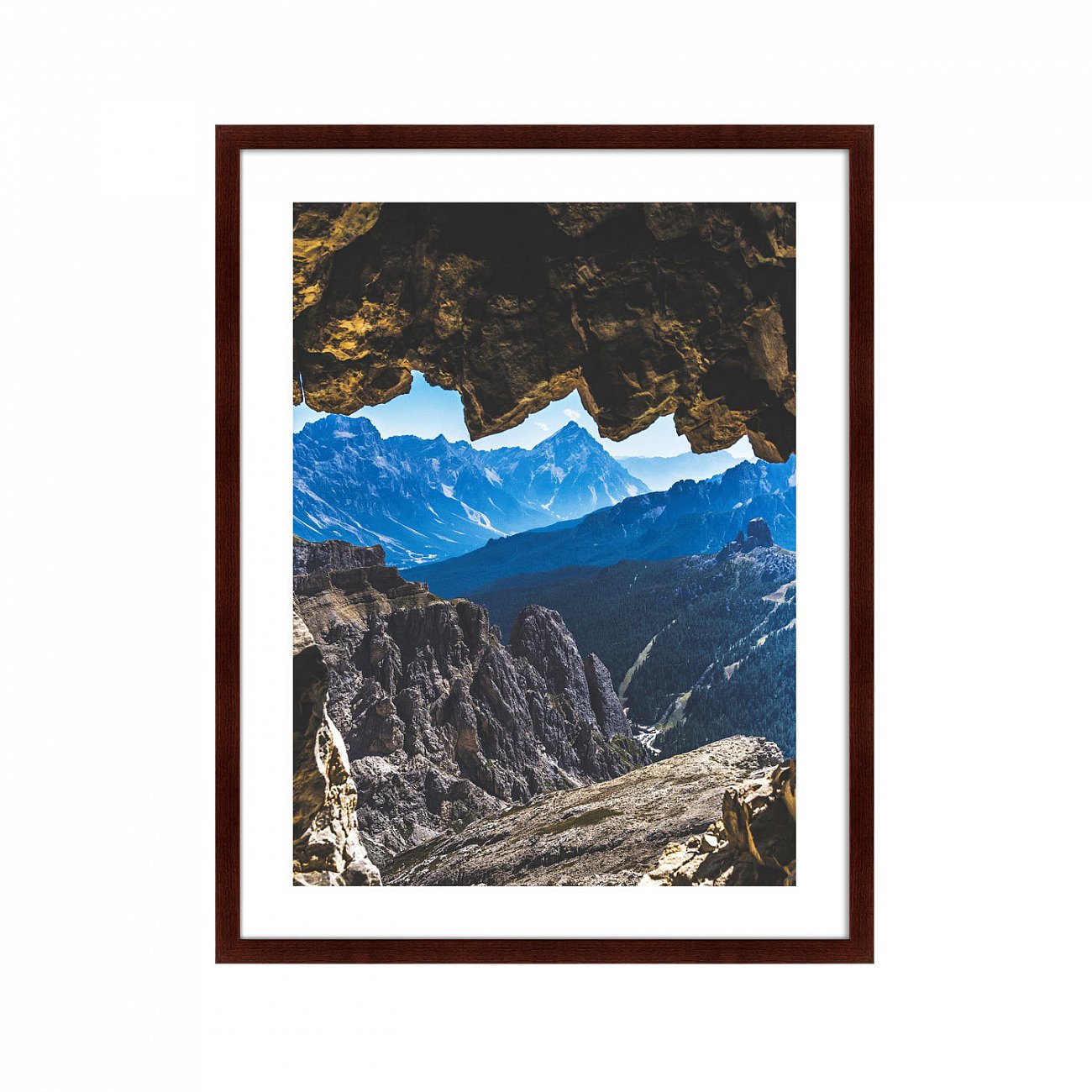 Арт-фотография в деревянной раме 78,5х100 см Rifugio Lagazuoi, Italy КАРТИНЫ В КВАРТИРУ  264787 Белый;голубой;разноцветный  - Вид №1