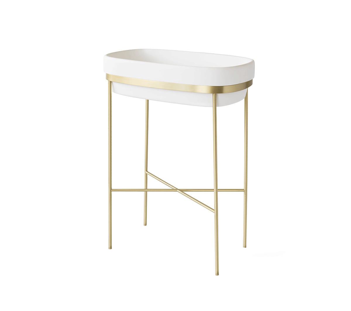 Ex.T RIBBON Отдельностоящая консоль из латуни com_EXLAVRIBBONOT