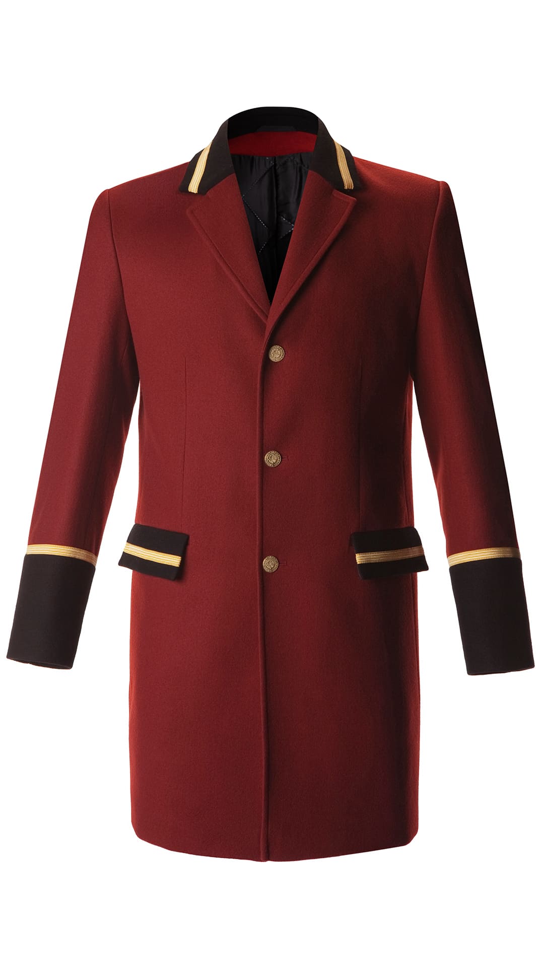 67721 Жакет удлиненный  Швейцар bordeaux (бордо) El-Risto  Бренд "El-Risto" (Эль Ристо), каталог товаров размер 48/170  - Вид №3