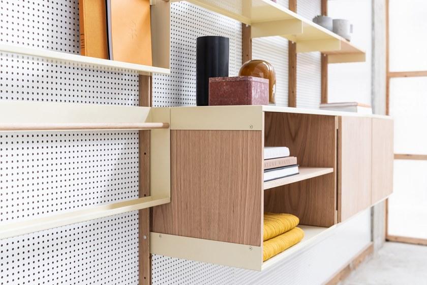 Atelier Belge Модульный настенный книжный шкаф из стали и дерева Modul sun-id-1369801 - Вид №5