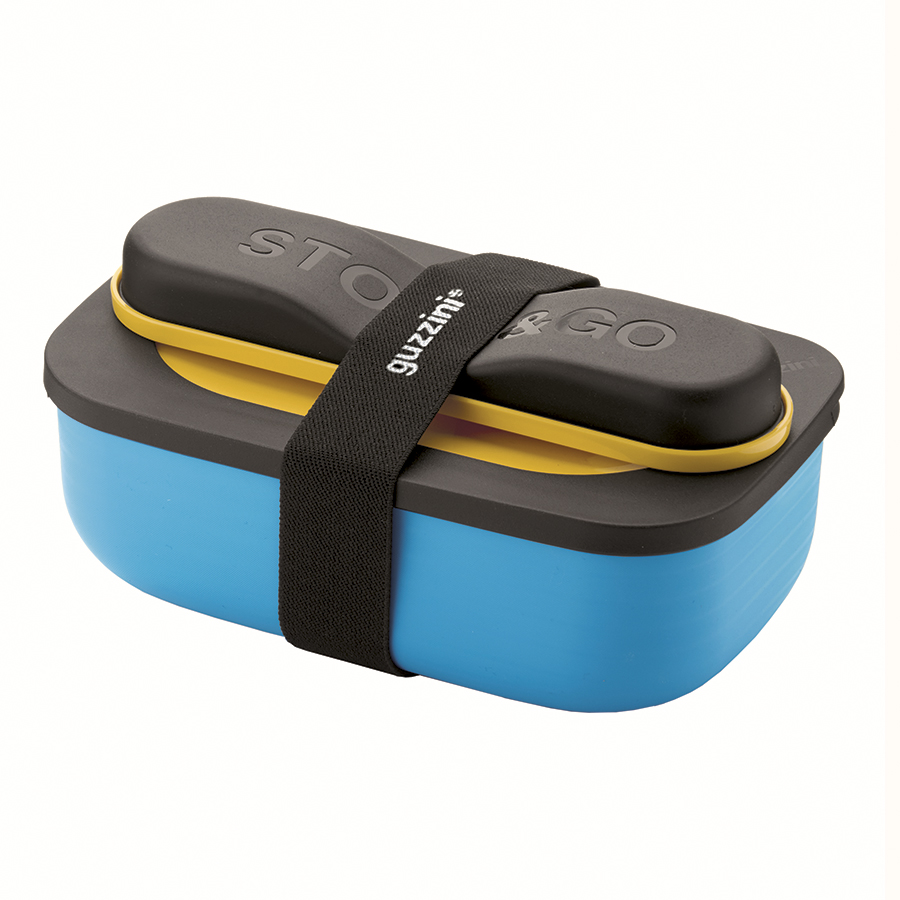 171102165 Набор из ланч-бокса и приборов store & go, голубой Guzzini 