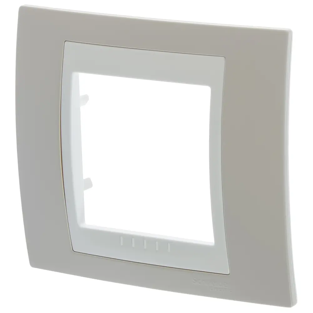 Рамка для розеток и выключателей Systeme Electric Unica 1 пост, цвет песчаный/бежевый STLM-2031256 - Вид №1