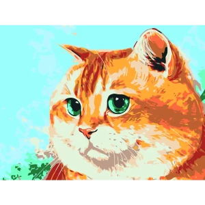 Картина по номерам Милые глазки 40х30 см