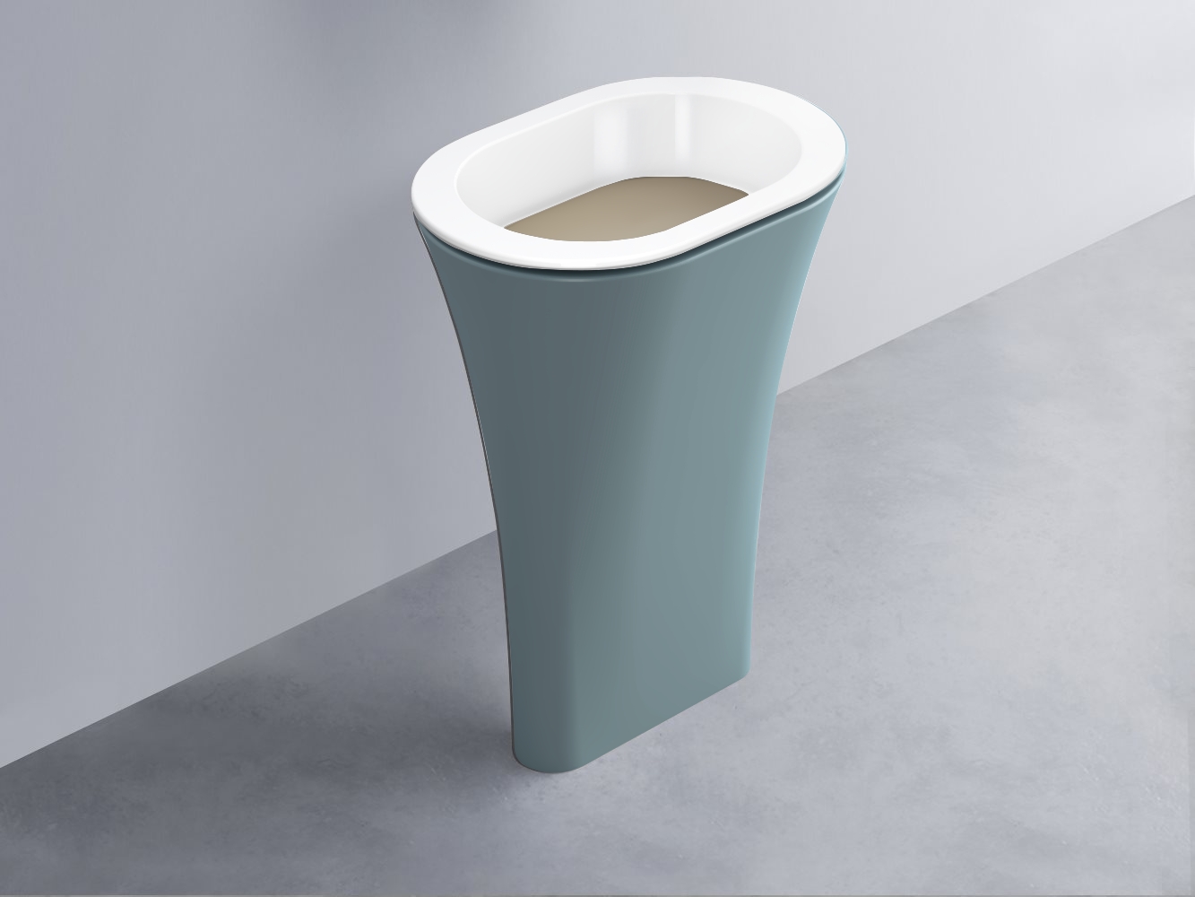 AMLA65-BL+AMPILO-AV+AMCOLO-PL Раковина Amedeo Ovale отдельностоящая cielo Enjoy + Amedeo Ceramica Cielo