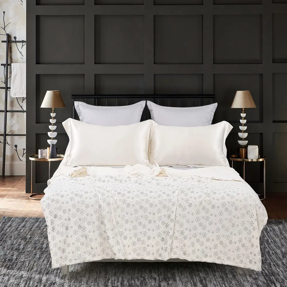 Плед Snow 150x200 см велсофт цвет белый 84547856 STLM-2068077 Santreyd Новый Год - Вид №4