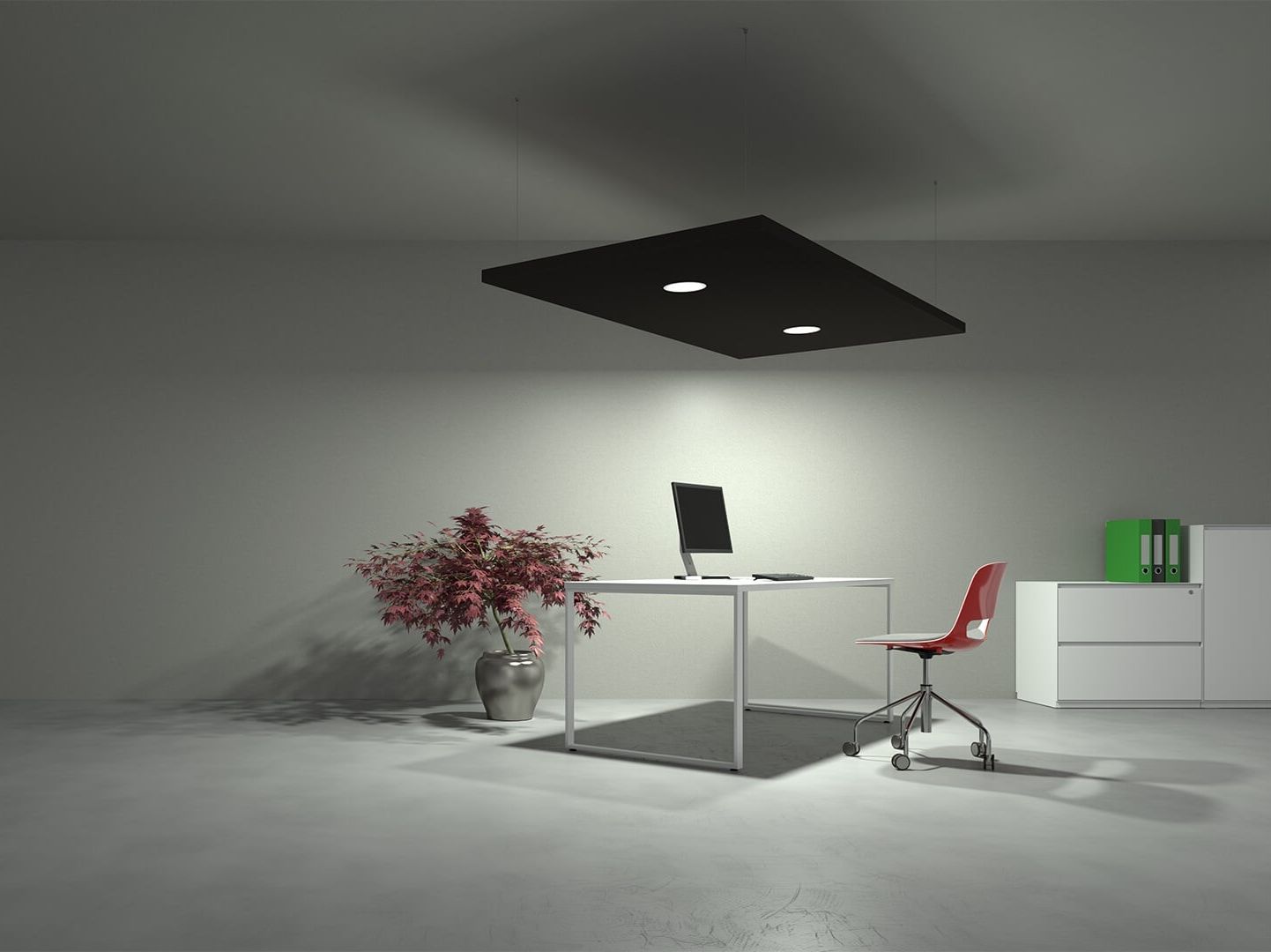 Подвесная акустическая панель со встроенным освещением Caruso Acoustic SILENTE ARCH-00050560 - Вид №1