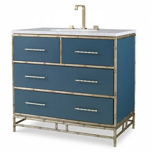 Тумбочка, большая (от 37 до 59,5) 09175-110-333 Chinoiserie Sink Chest - Peacock Ambella