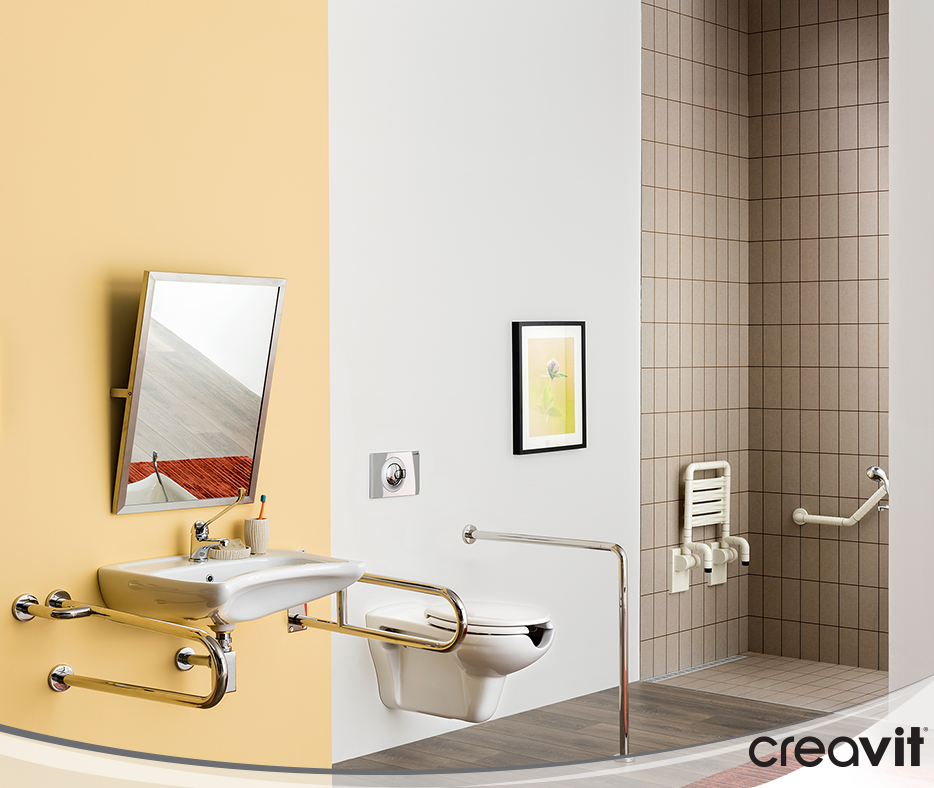 BD060-00CB00E-0000 Раковина для инвалидов 50*60 Creavit  - Вид №5