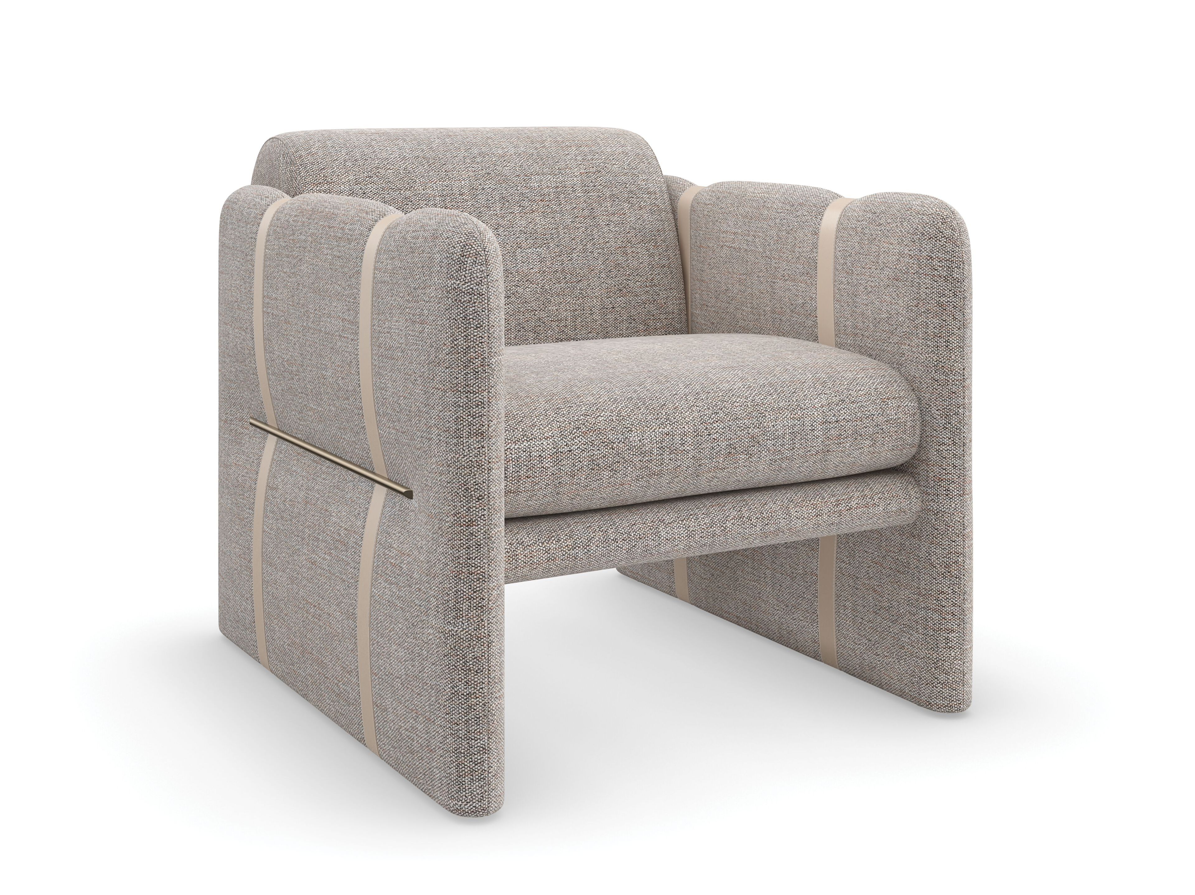 Тканевое кресло с подлокотниками Caracole Cigar Club ARCH-00030726