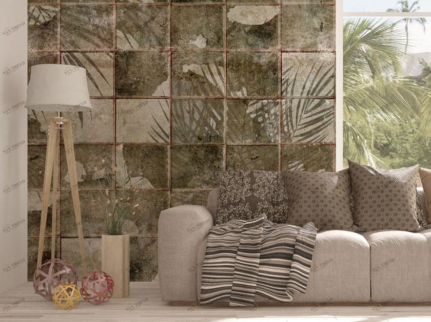 Tecnografica Обои в клетку с цифровой печатью и цветочными мотивами I decorativi 69252