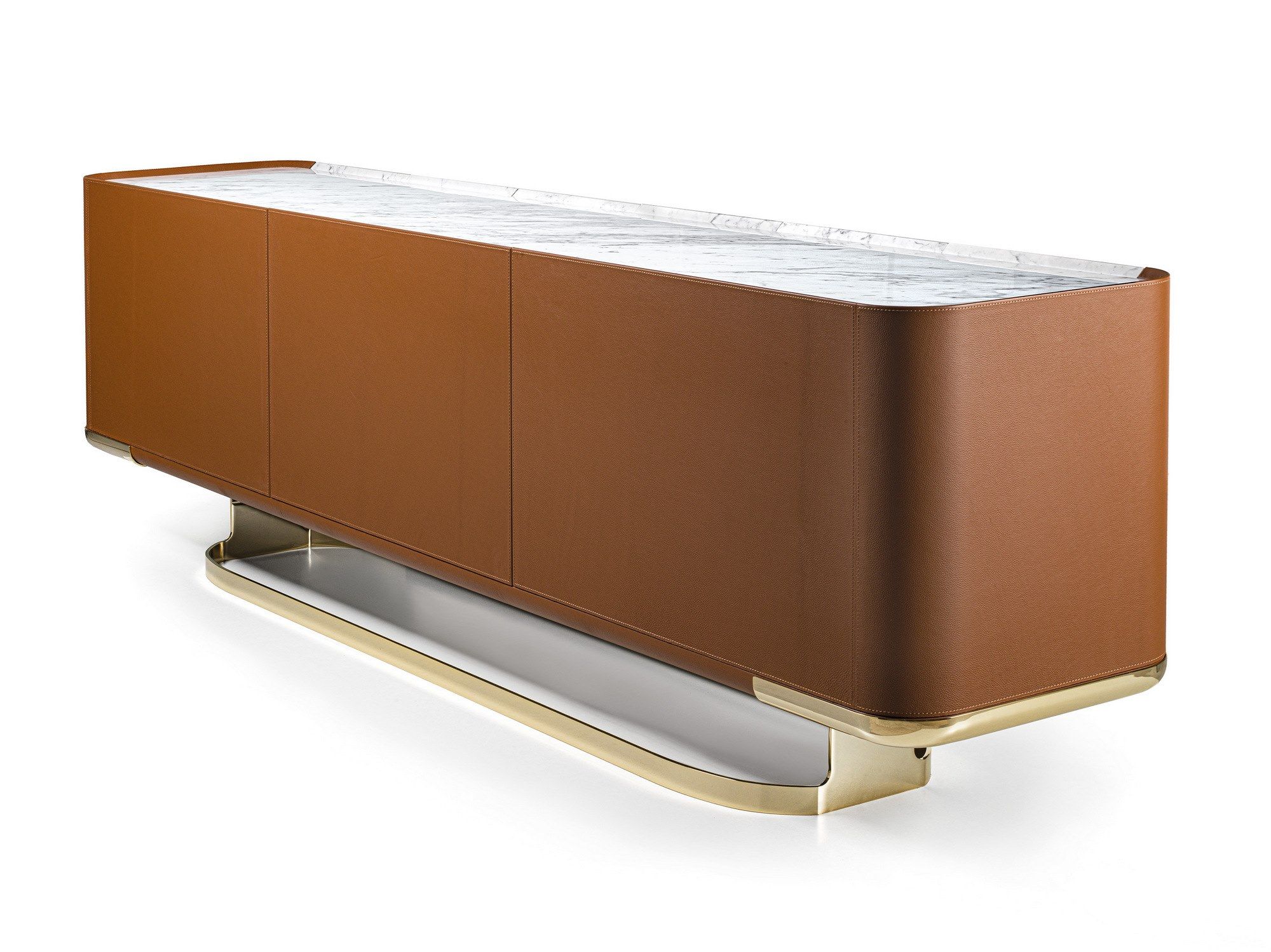 Двухсторонняя мебель из мрамора и кожи с дверями Longhi Loveluxe 2021-Rhythm'21 collection ARCH-00051815 - Вид №1