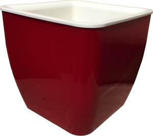 150-3 Горшок д. цветов Square couleurs 14л(7,3л) Красный/ крем. Цветочная коллекция
