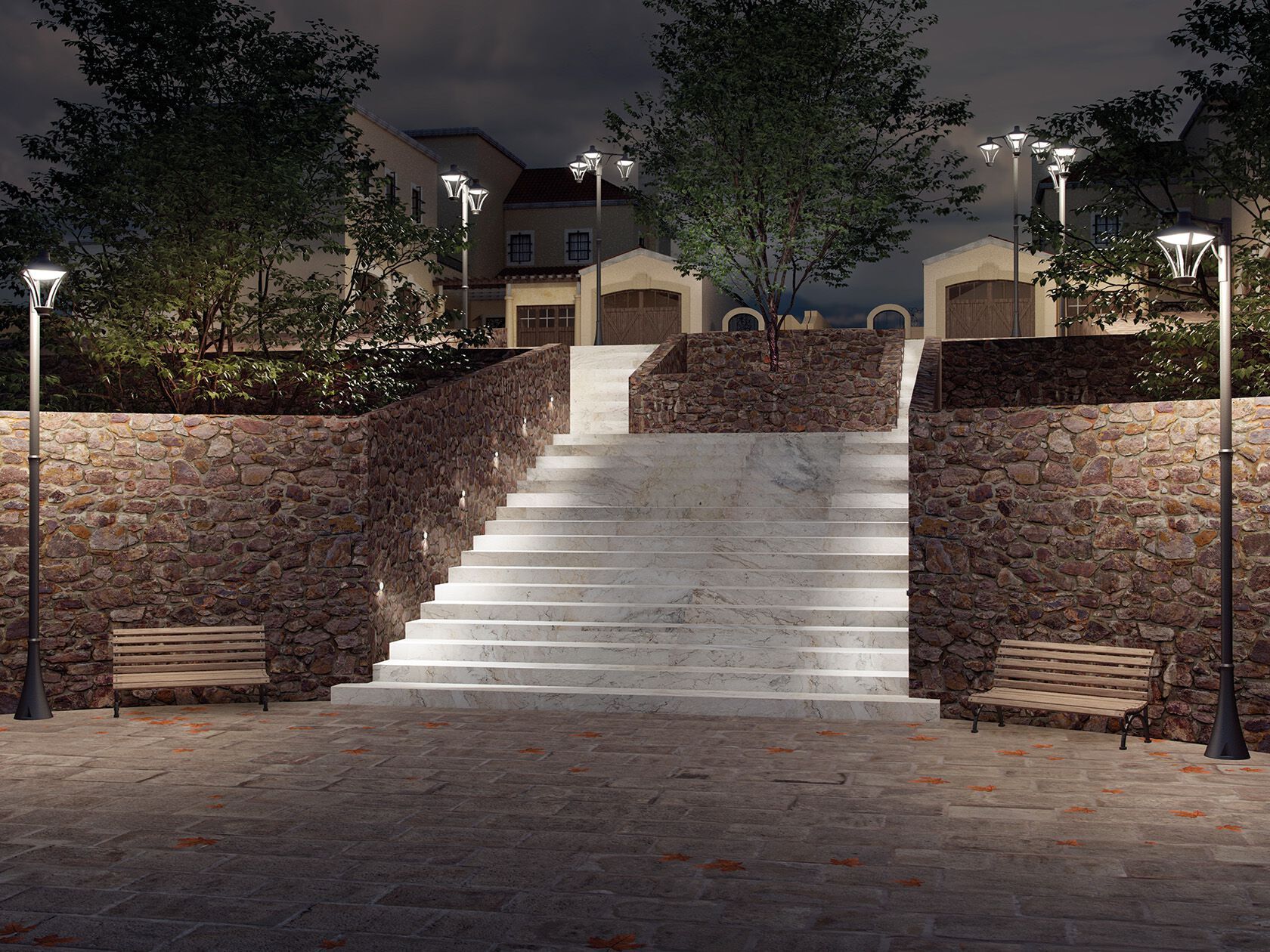 Алюминиевый светодиодный фонарь для сада [LND] общие ARCH-00023536 - Вид №2