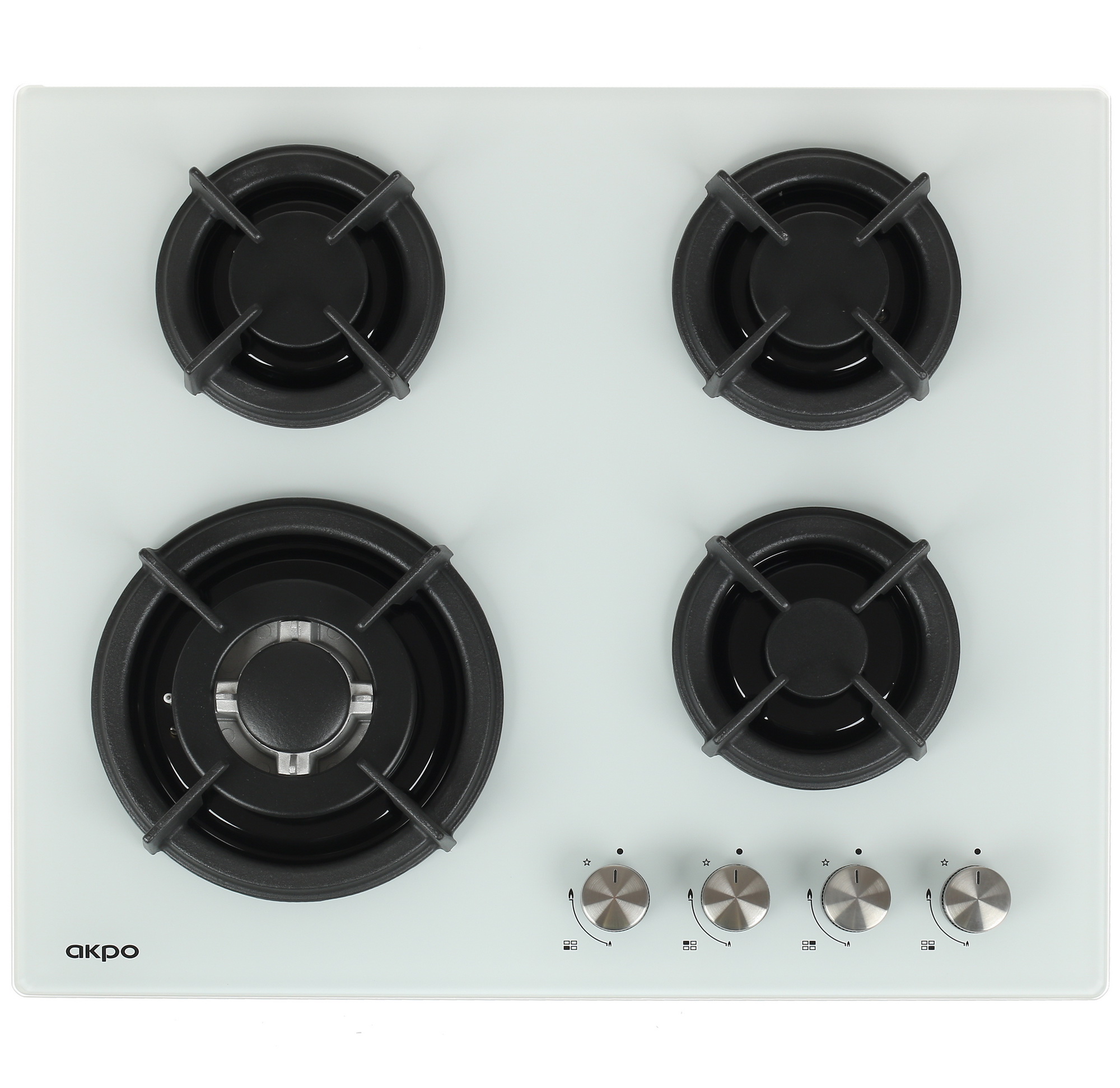 8125368 Газовая варочная поверхность Akpo PGA 604 RGC-T WH STDN-0125299