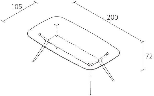 Alias Прямоугольный стол в мдф Biplane sun-id-1360982 - Вид №3