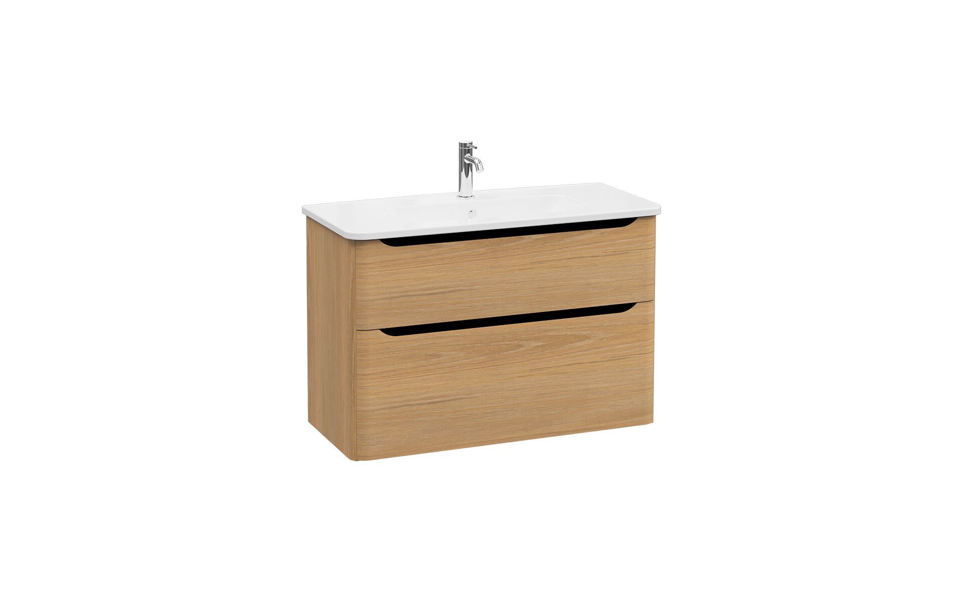 Подвесной шкаф для умывальника со встроенной раковиной VitrA Bathrooms Integra Round ARCH-00094593 - Вид №4