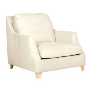 Кресло Rose, молочное, обивка Aniline