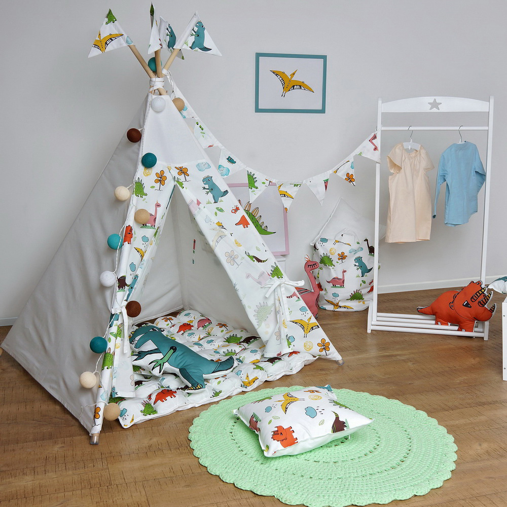 Коврик Бомбон для вигвама Dino VAMVIGVAM DINO 281579 Красный;желтый;зеленый Santreyd - Вид №9