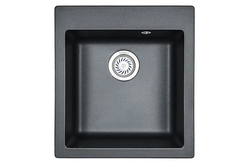 4201, ШВАРЦ (чёрный металлик), кухонная мойка, кварц GRANULA 4201-ST77 - Вид №1
