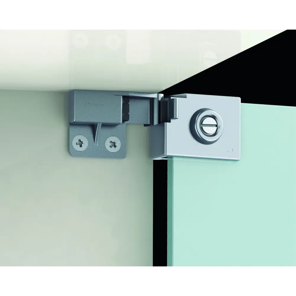Петля мебельная для стеклянных дверей Samet Maksan 180°, 2 шт STLM-2088534 - Вид №4