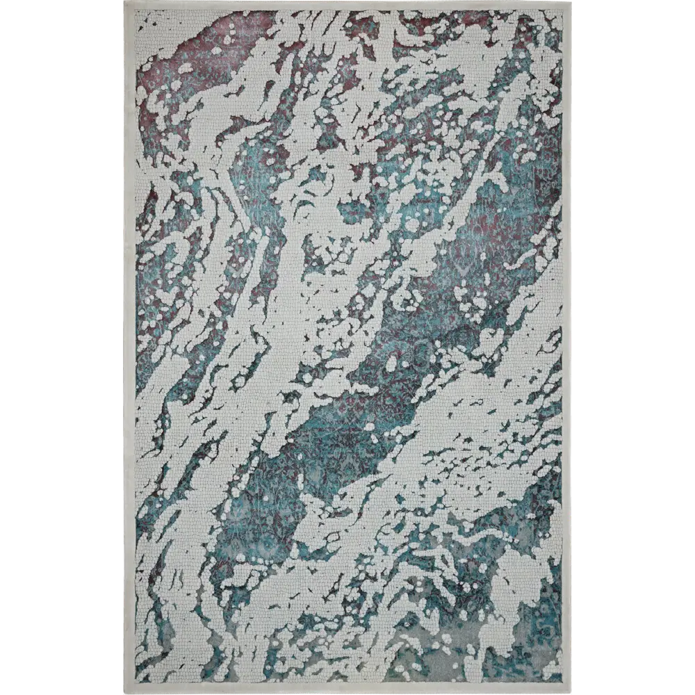 Ковер полиэстер Берлино 1907 L 200Х285 см цвет бирюзовый CTIM STLM-2172400 - Вид №1