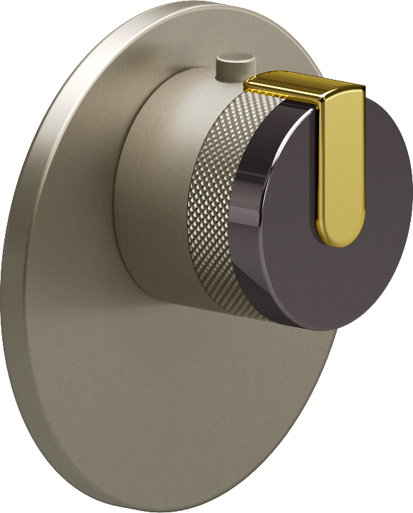 E-8027-R1OXE-L1PB-SN-T Термостатический переключатель 3/4-Внешняя часть GRAFF MOD+