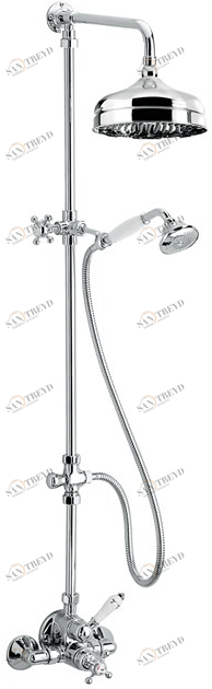 Fir Italia Настенная душевая стойка из латуни с ручным душем Colonne doccia 2033822